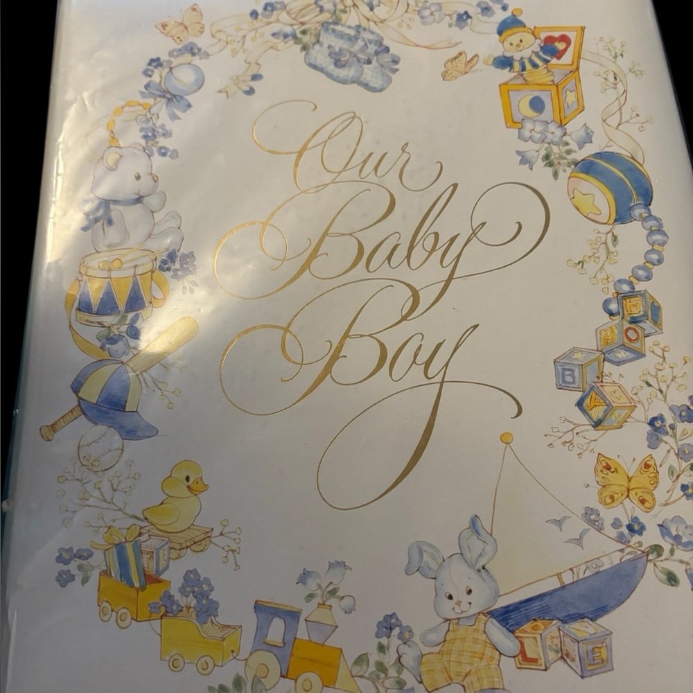Vintage Baby Boy Record Book